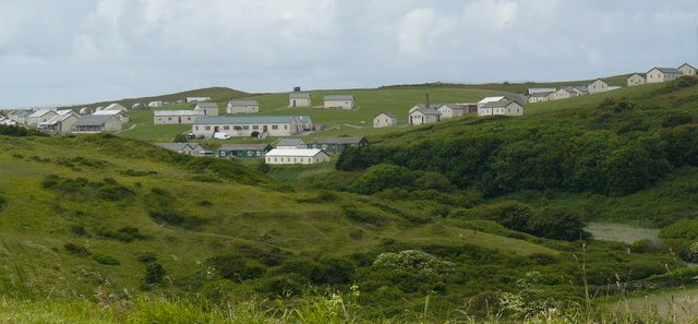 aerial view of camp